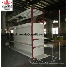 Multifunction Red Supermarket Gondola Shelving